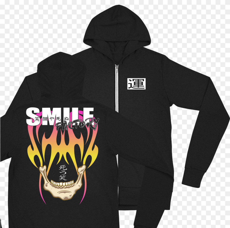 Image Of Quotlight Weightquot Zip Up Tribal Skull Hoodie Hoodie, Clothing, Knitwear, Sweater, Sweatshirt Png