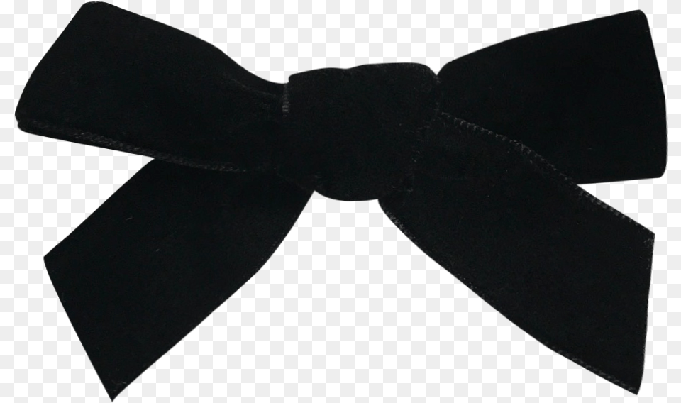 Image Of Raven French Velvet Petit Bow Clip Motif, Accessories, Formal Wear, Tie, Bow Tie Png