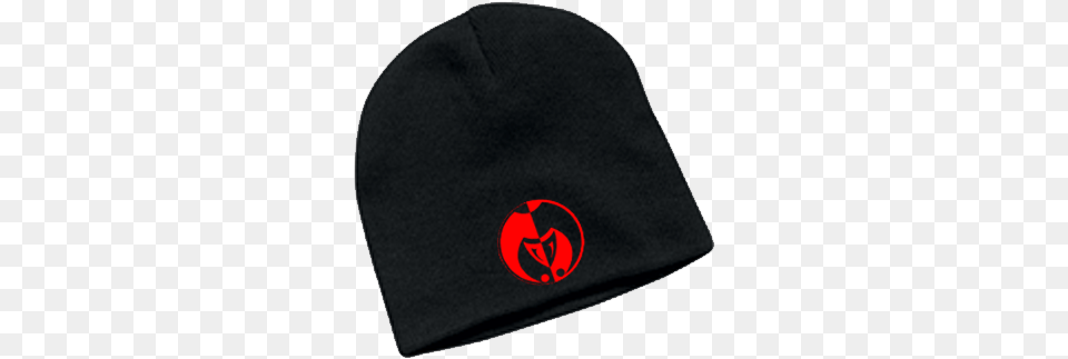 Image Of Red On Black Legacy Seal Beanie Beanie, Cap, Clothing, Hat, Swimwear Png