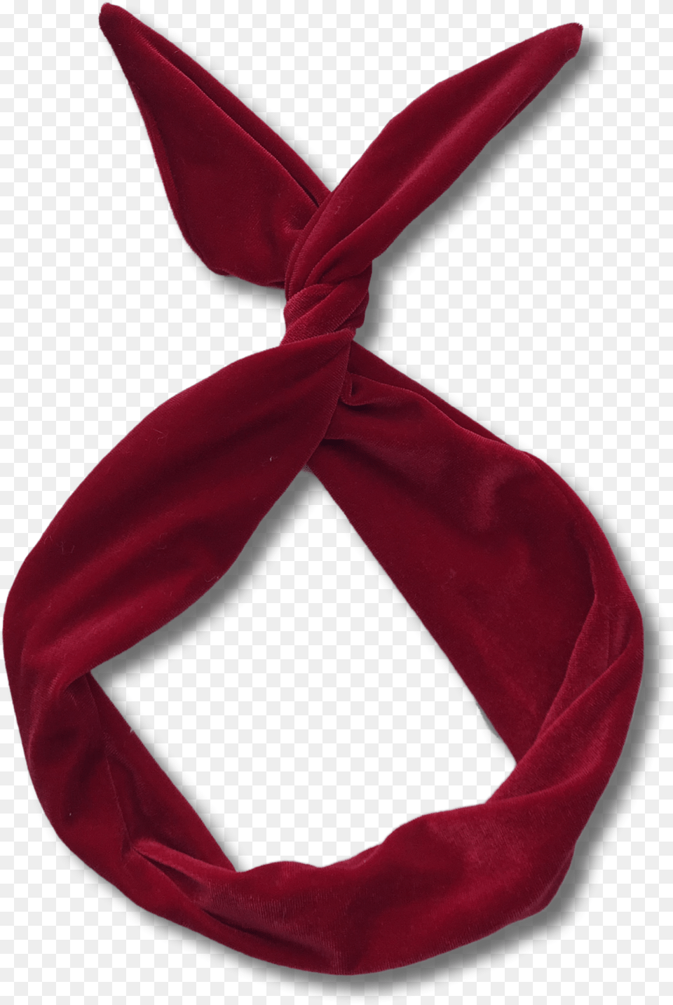 Image Of Red Velvet Wire Headband Stole, Accessories, Tie, Formal Wear, Clothing Free Transparent Png