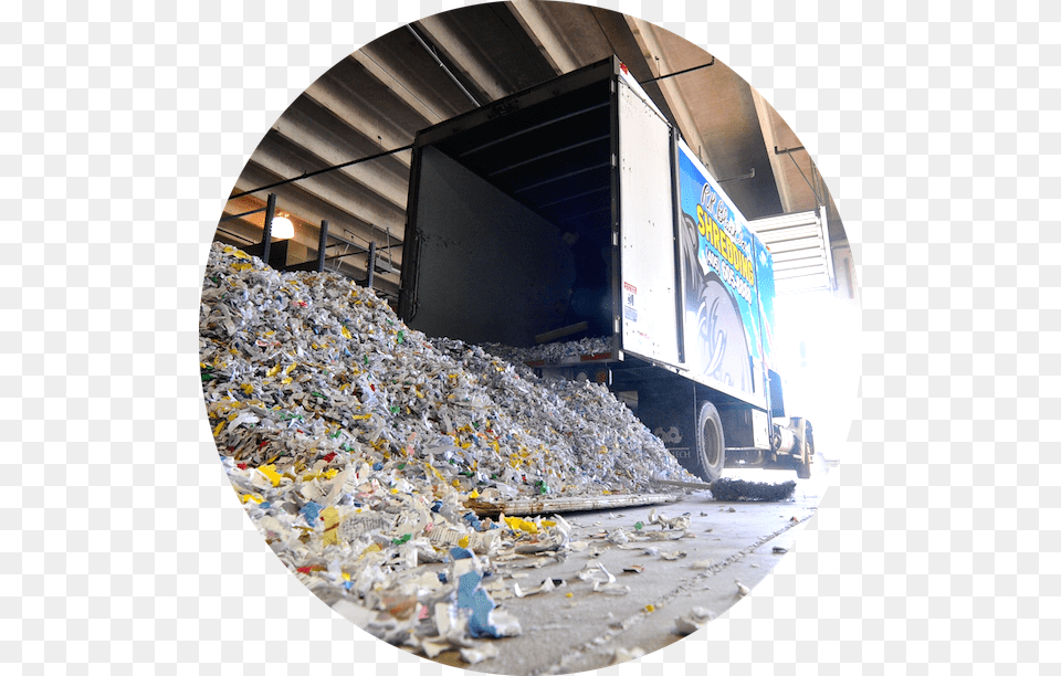 Image Of Rk Black Document Destruction Truck With Shredded Fisheye Lens, Garbage, Trash, Photography, Machine Free Png Download