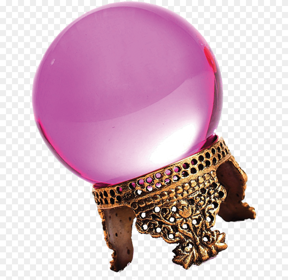 Image Of Rose Prism Crystal Ball Bronze, Accessories, Balloon, Purple, Jewelry Free Png Download