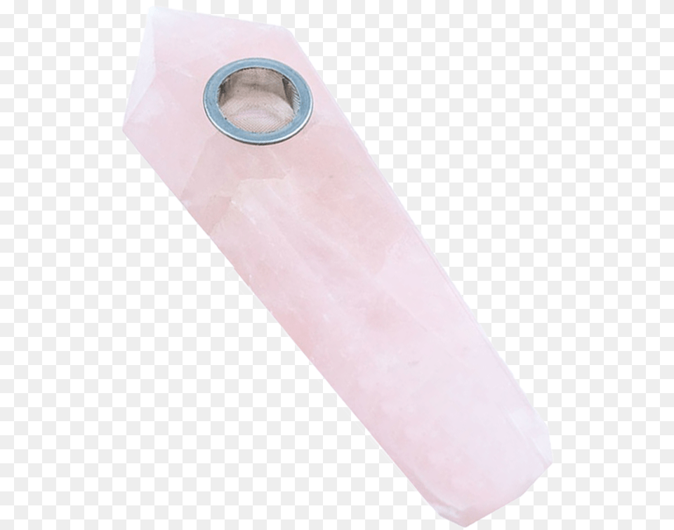 Image Of Rose Quartz Crystal Pipe Wood, Tape Free Png Download