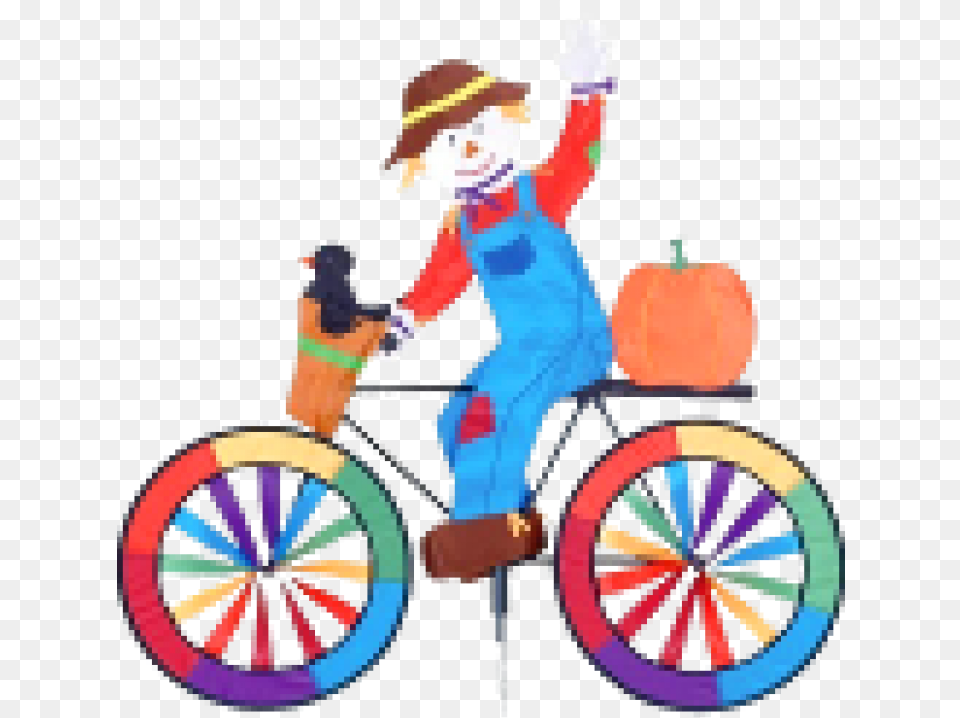 Image Of Scarecrow On A Bicyclebike Spinner, Person, Baby Free Png