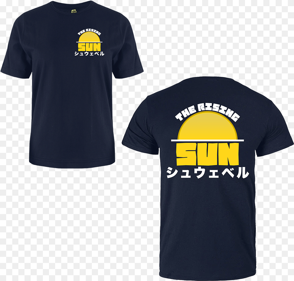 Of Schwerbel Rising Sun Active Shirt, Clothing, T-shirt Png Image