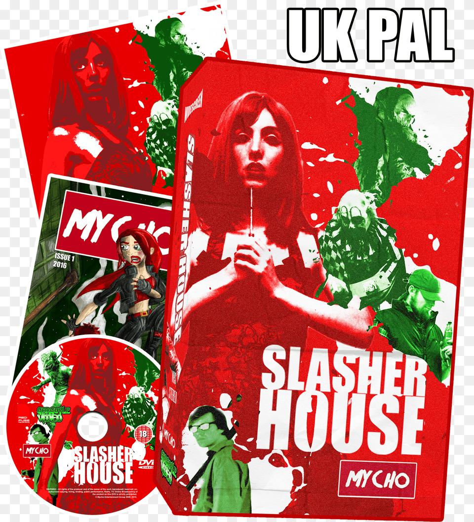 Image Of Slasher House Limited Edition Vhs Poster, Computer, Pc, Electronics, Outdoors Png