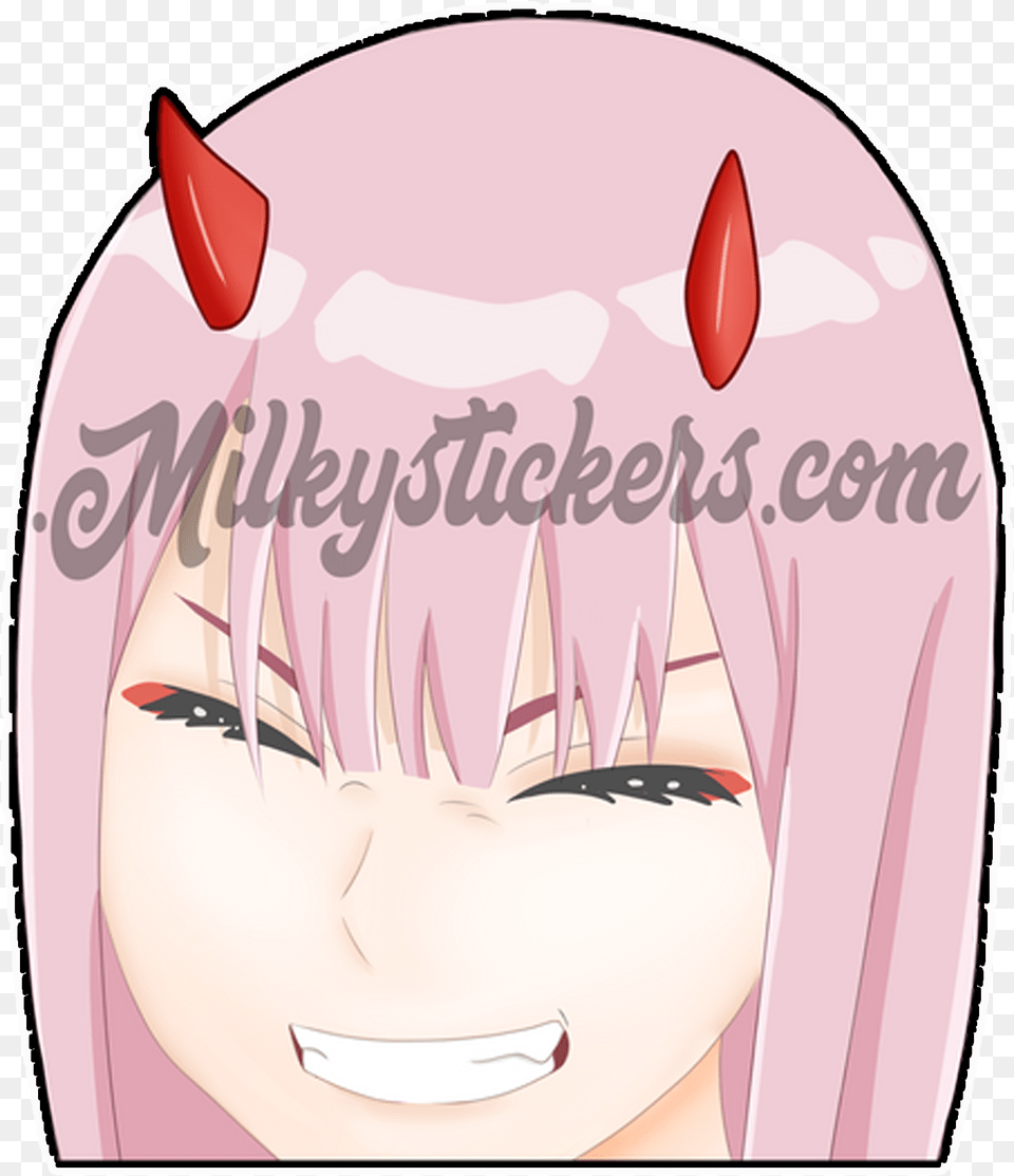 Image Of Smiling Zero Two Peeker Cartoon, Book, Comics, Publication, Baby Free Transparent Png