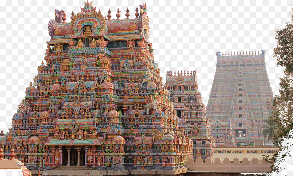 Of South Indian Temple Style Sri Ranganathaswamy Temple, Architecture, Building, Person, Landmark Png Image