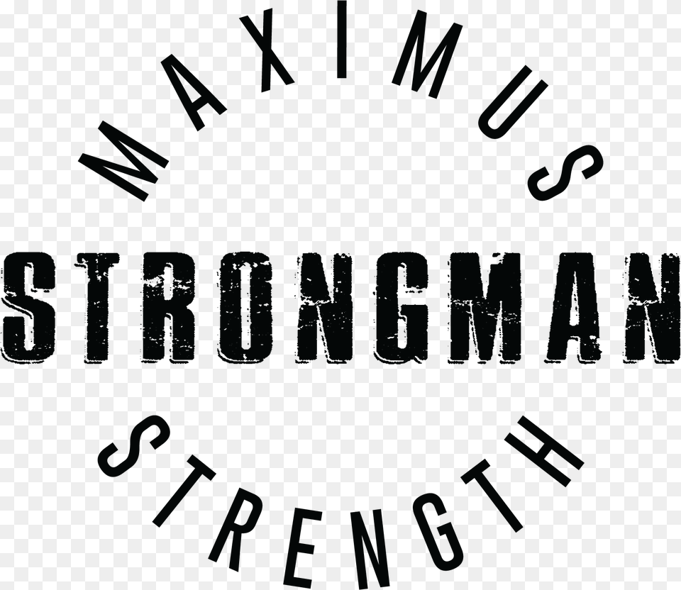 Image Of Strongman Maximus Strength T Shirt Calligraphy, Scoreboard, Text Free Png