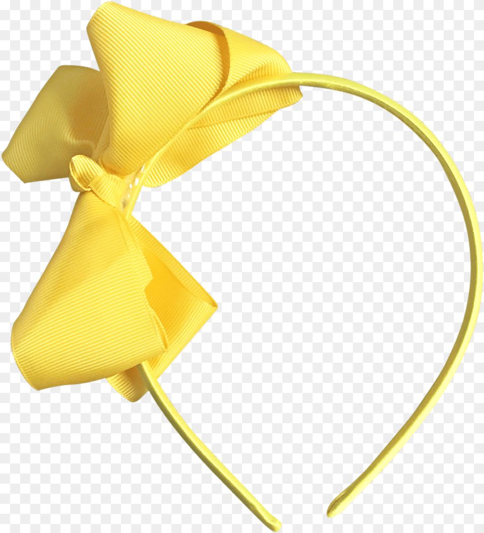 Image Of Sunflower Bow Headband Headband With Ribbon Yellow, Accessories, Formal Wear, Tie, Clothing Free Transparent Png