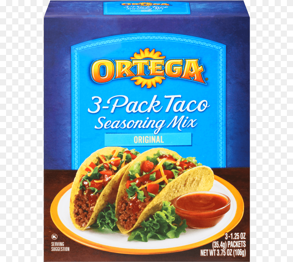 Image Of Taco Seasoning Mix Ortega Taco Seasoning, Food, Ketchup Png