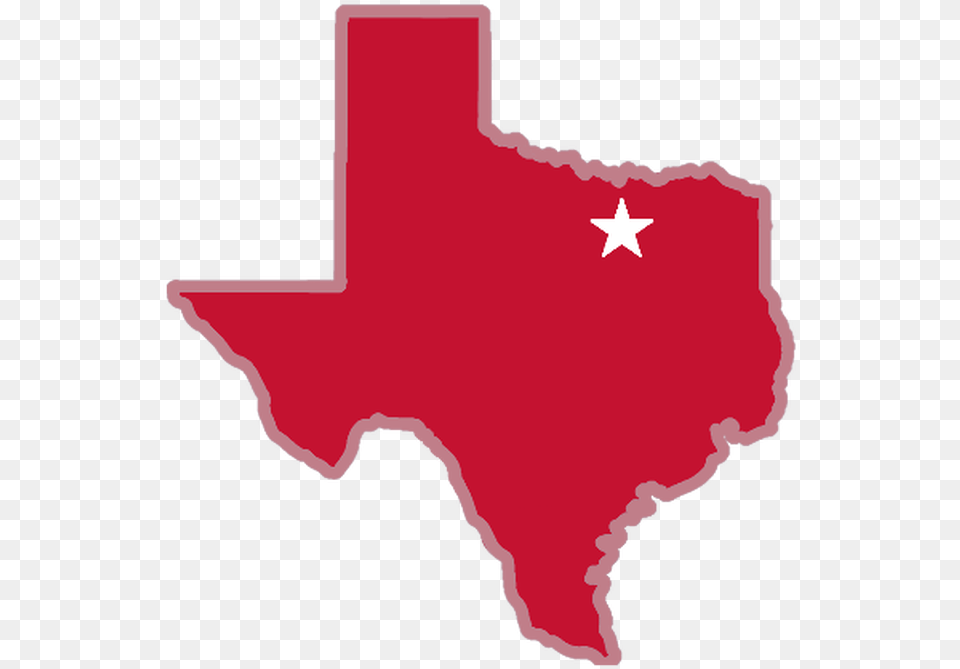 Image Of Texas With Star On Arlington Houston Texas Map Clip Art, Symbol, Star Symbol, Food, Ketchup Free Png Download
