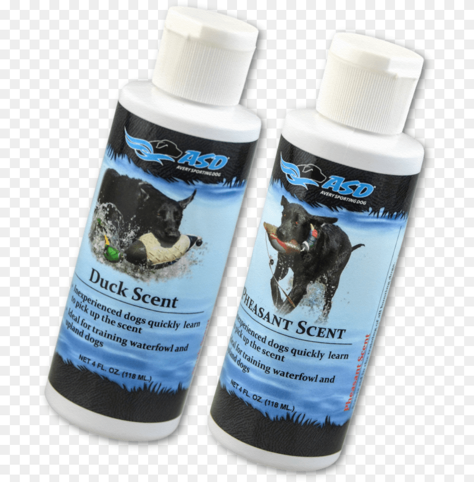 Image Of The Duck And Pheasant Avery Concentrated Game Hunting Dog, Bottle, Animal, Canine, Mammal Free Png
