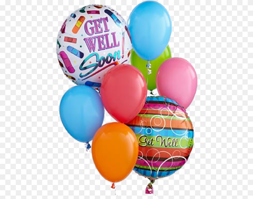 Image Of The Get Well Balloons Feel Better Soon Balloons, Balloon, Ball, Rugby, Rugby Ball Png