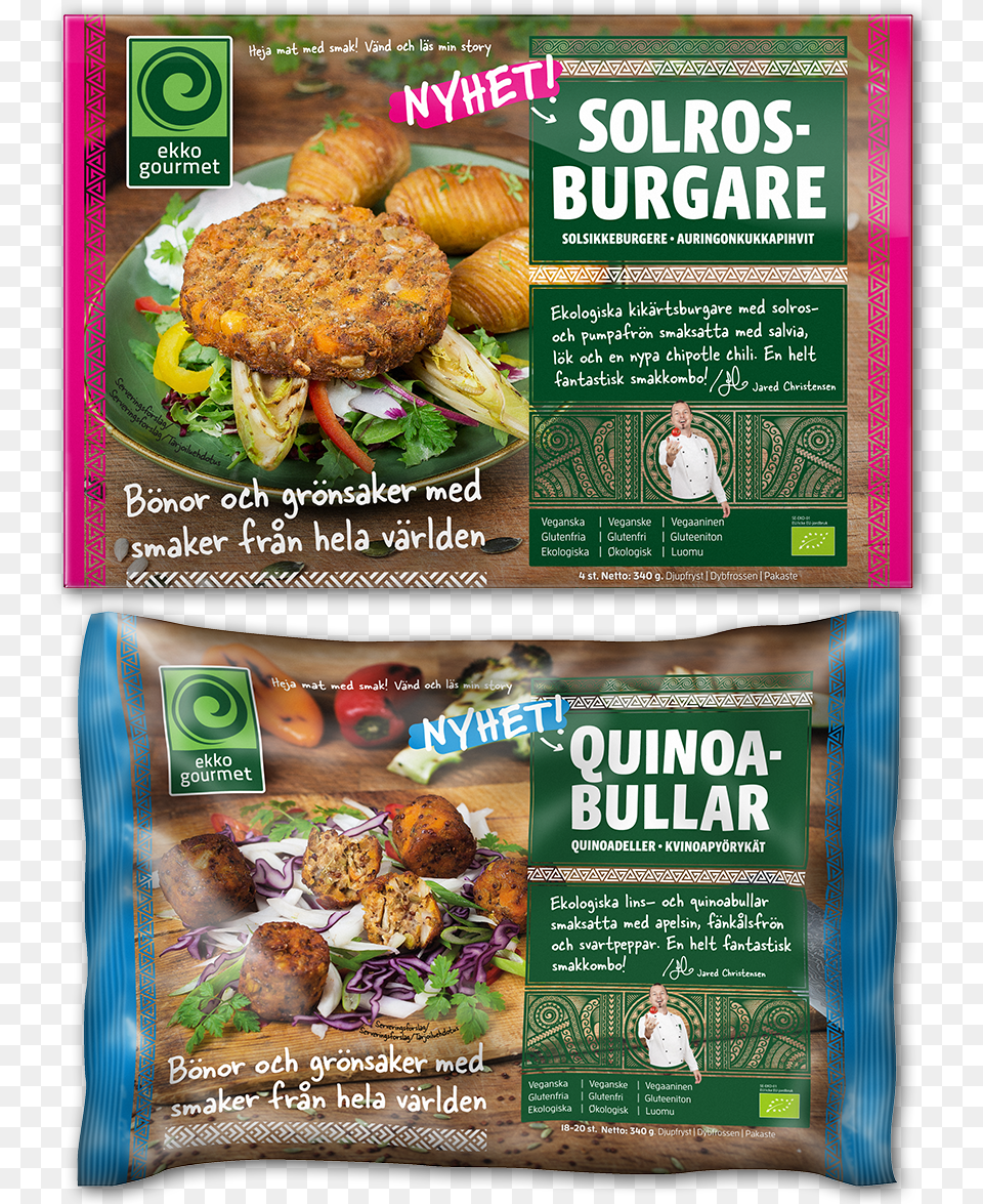 Image Of The New Products Eko Gourmet, Advertisement, Food, Lunch, Meal Png