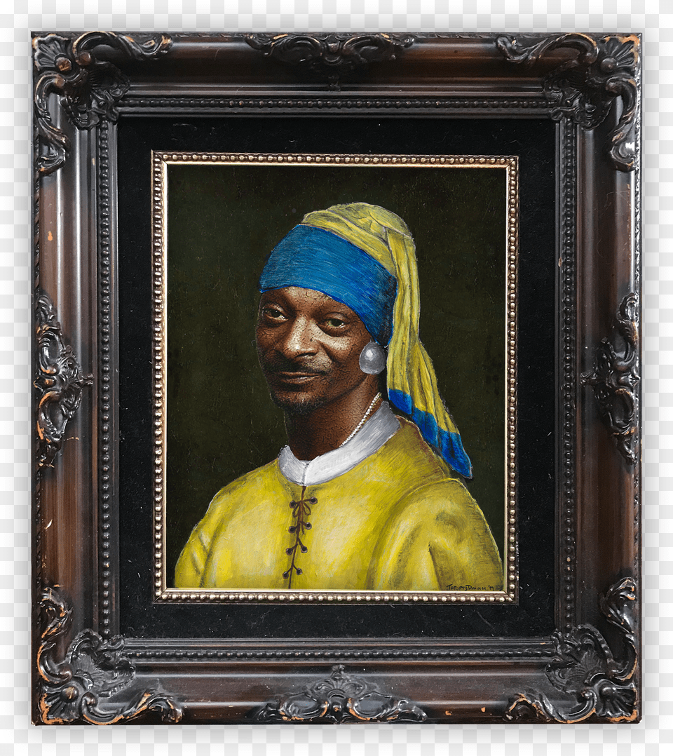 Image Of The Snoop With The Pearl Earring Picture Frame Png