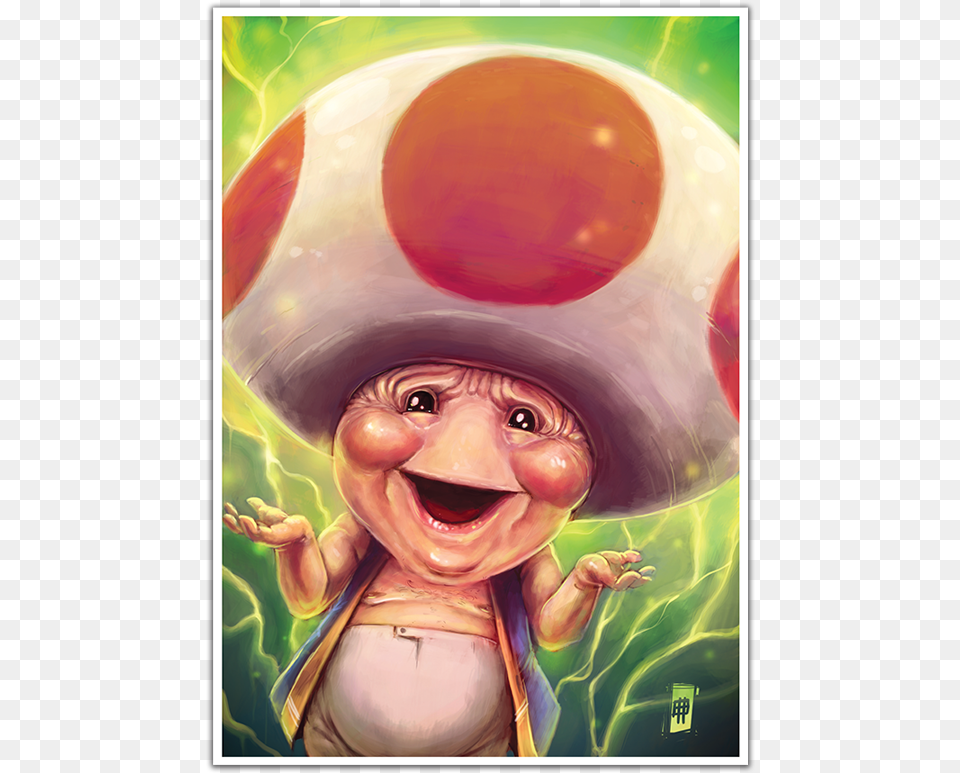 Of Toad Cartoon, Baby, Clothing, Hat, Person Png Image