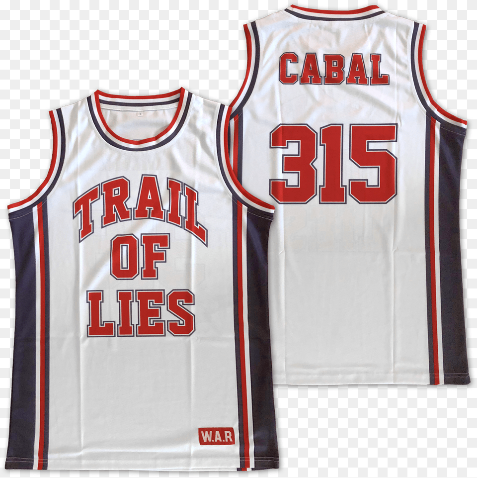 Image Of Trail Of Lies X Cabal 315 Basketball Jersey Basketball, Clothing, Shirt, T-shirt Free Transparent Png