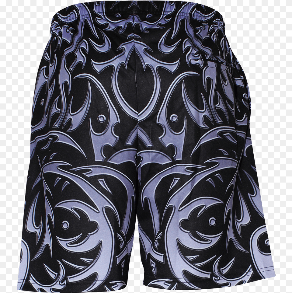 Image Of Tribal Black Short Board Short, Clothing, Shorts, Swimming Trunks, Person Free Png