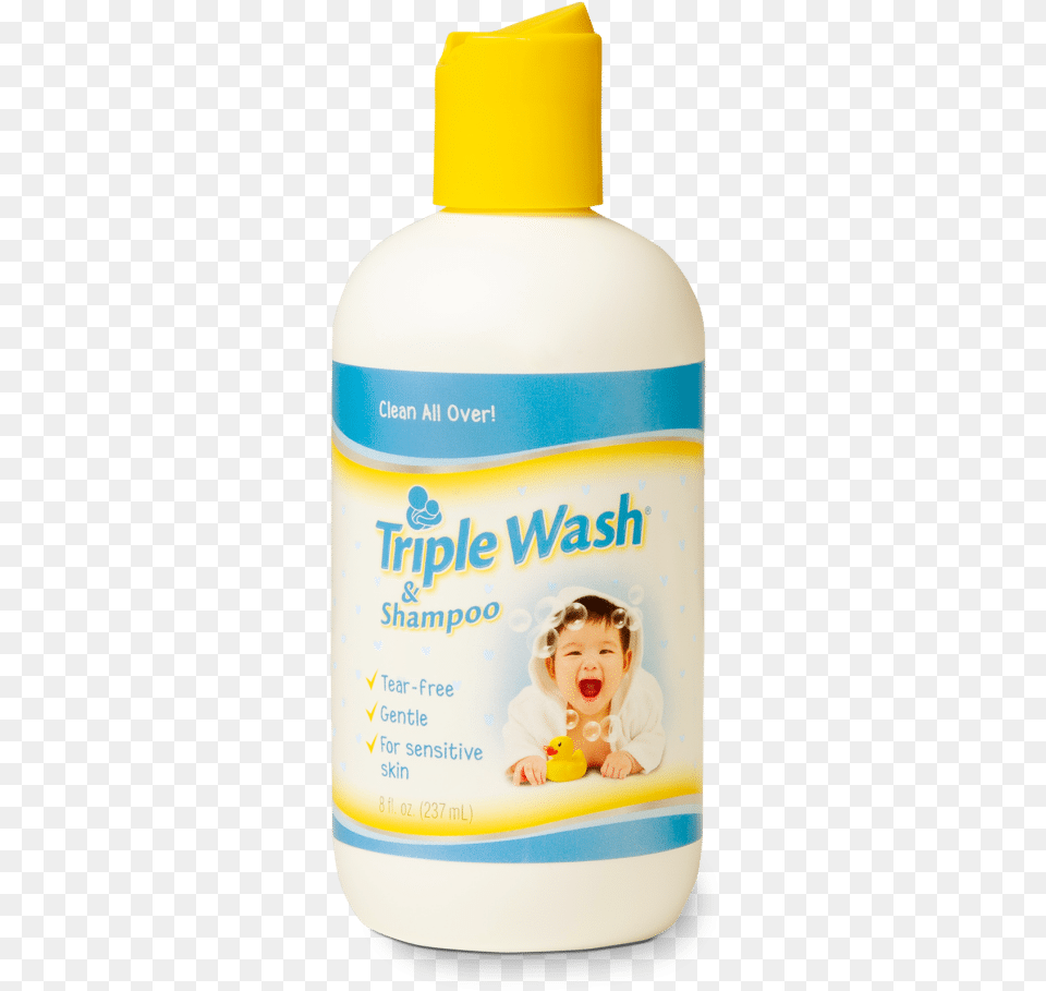 Image Of Triple Wash Gentle Baby Body Washshampoo Plastic Bottle, Lotion, Person, Cosmetics, Face Free Png