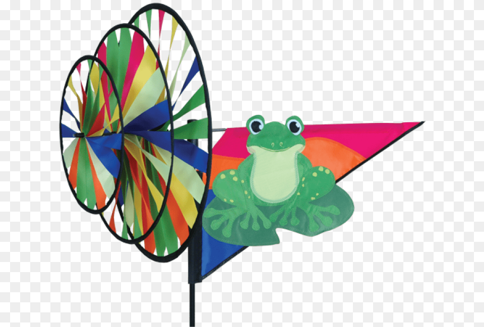 Image Of Triple Wheel Green Frog Spinner Triple Wind Spinner, Machine Free Transparent Png