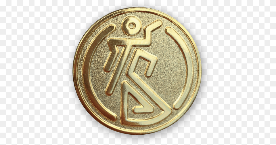 Image Of Turnstile Gold Logo Emblem, Coin, Money Png