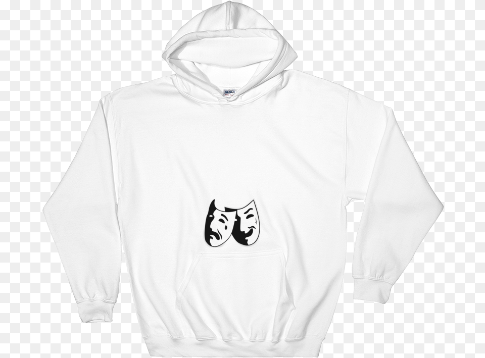 Image Of Two Face Hoodie Hoodie, Clothing, Sweater, Knitwear, Hood Free Png Download