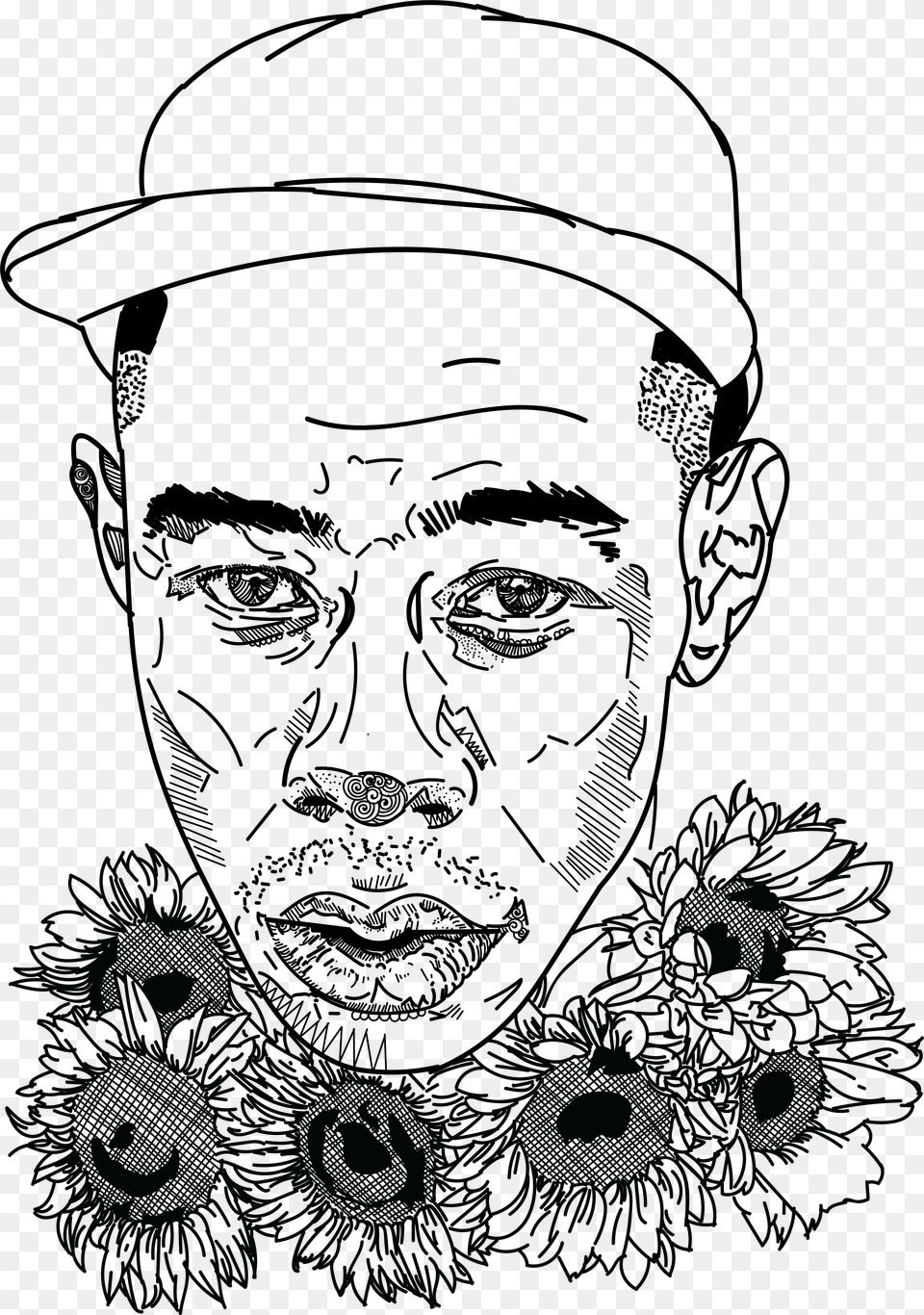 Image Of Tyler Tyler The Creator, Art, Doodle, Drawing, Adult Free Png