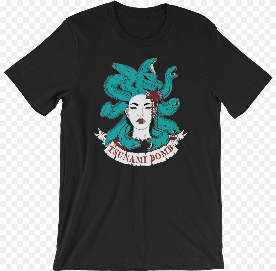 Image Of Unisex Medusa Black Tee Friday The 13th Part A New Beginning Shirt, Clothing, T-shirt, Face, Head Png
