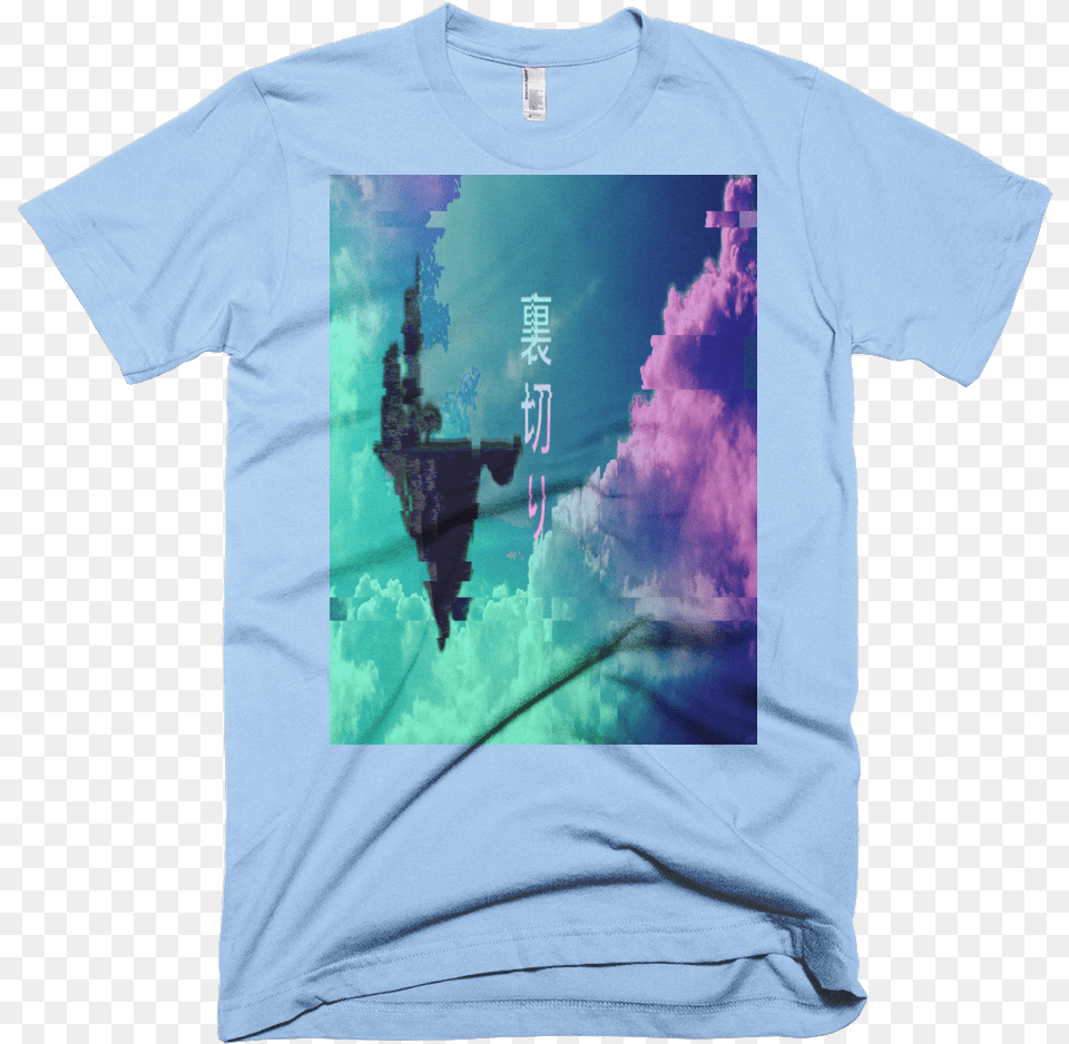 Image Of Vaporwave Floating City T Shirt, Clothing, T-shirt Free Png Download