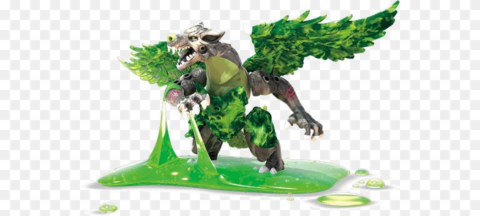 Image Of Vile Breakout Beasts Series 4 Hydracc Figure, Green, Accessories, Animal, Bird Png