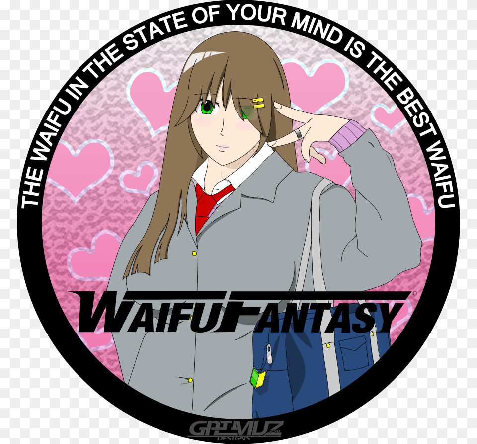Image Of Waifu Fantasy Ako Love Circle Rather Be Driving A Titleist, Book, Comics, Publication, Person Free Png