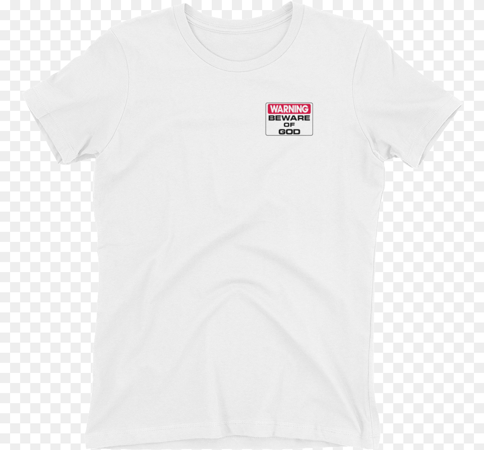 Of Warning Beware Of God White T Shirt High Res, Clothing, T-shirt Png Image