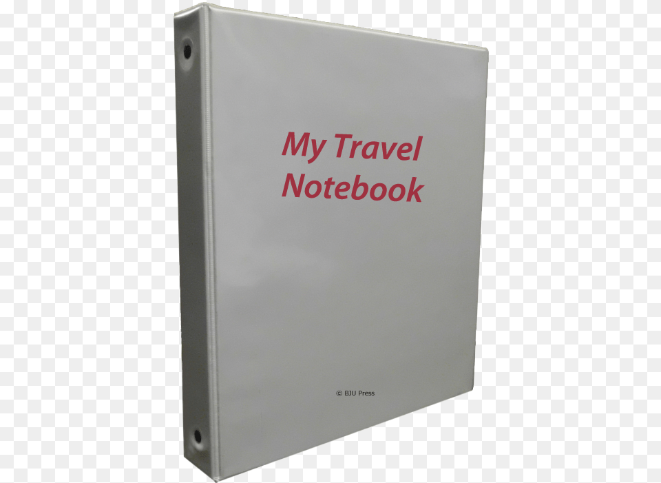 Image Of White Notebook With The Words My Travel Notebook Notebook, File Binder, File Folder Free Png