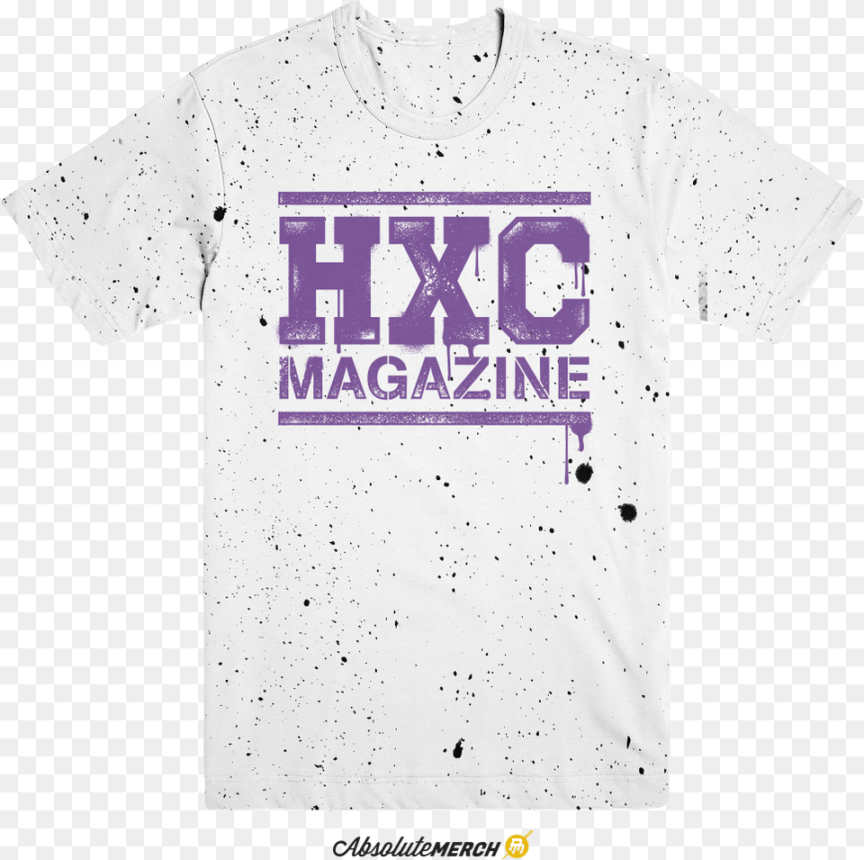 Image Of White Speckle Hxc Magazine Active Shirt, Clothing, T-shirt Free Png Download