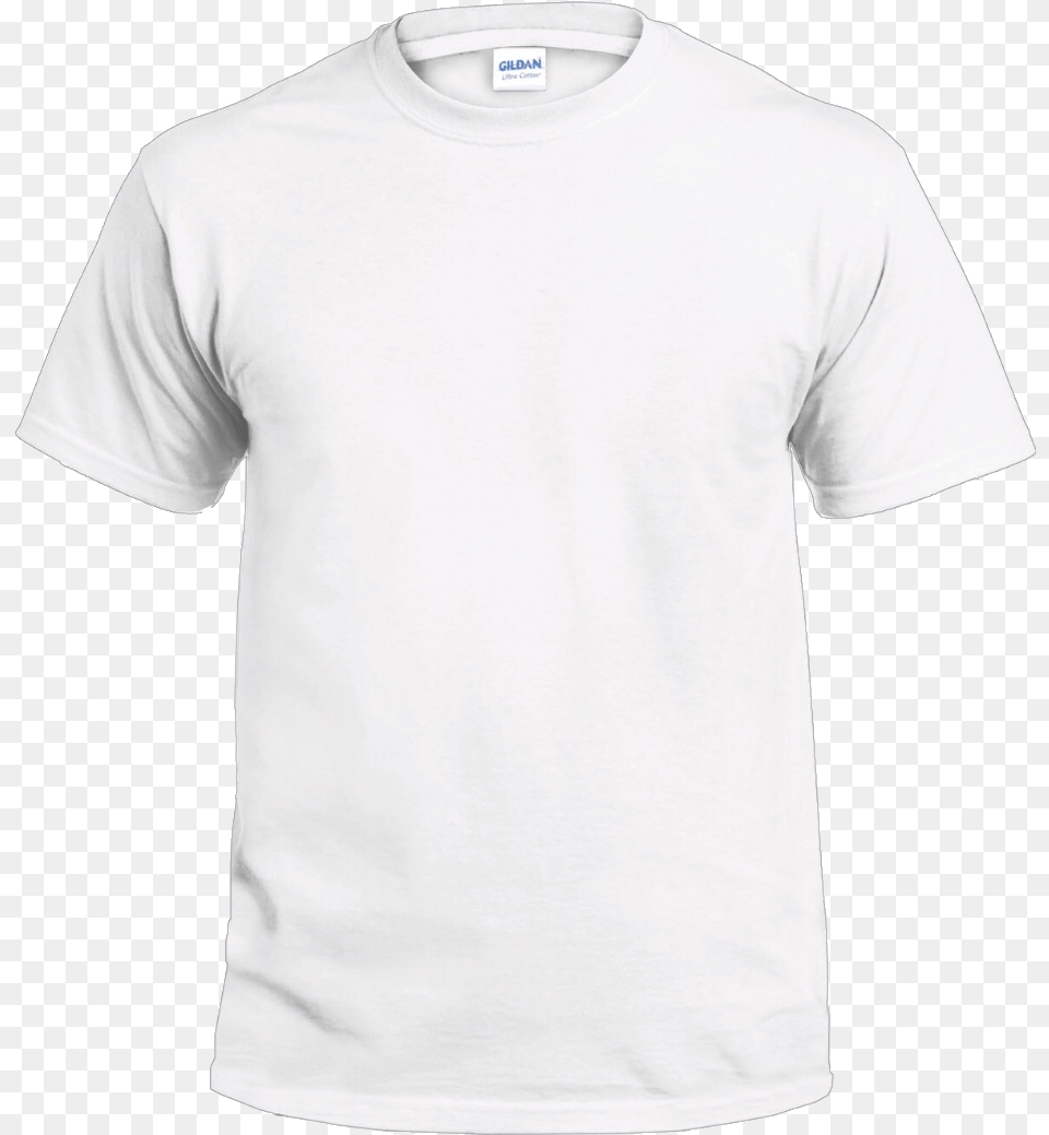 Image Of White Tee White T Shirt Front, Clothing, T-shirt Png