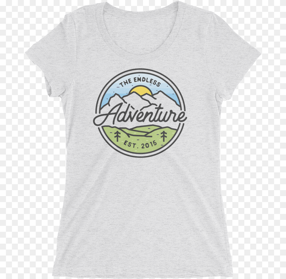 Of Women39s Mountain Badge Tshirt Vinyldisorder School Music Customizable Wall Decal, Clothing, T-shirt, Shirt Png Image
