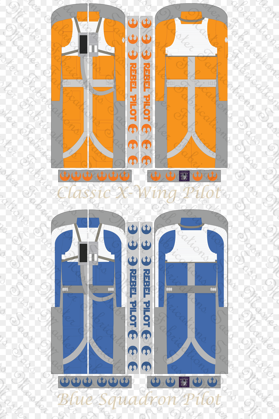 Image Of X Wing Pilot Inspired Garment Bags Pattern, Gas Pump, Machine, Pump, Clothing Png