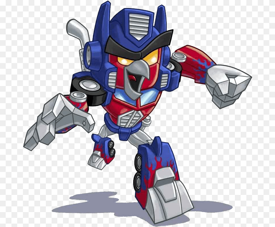 Image Optimus Prime Red Running Transpa Angry Birds, Toy, Robot Free Png