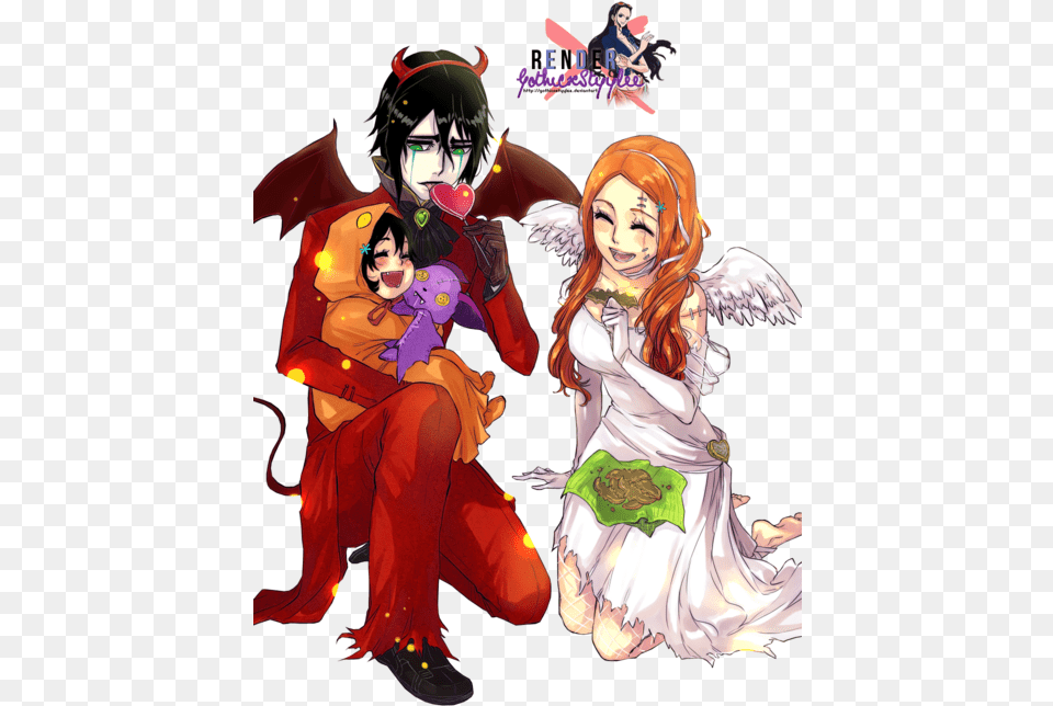 Image Orihime And Ulquiorra Family, Adult, Book, Comics, Female Free Png