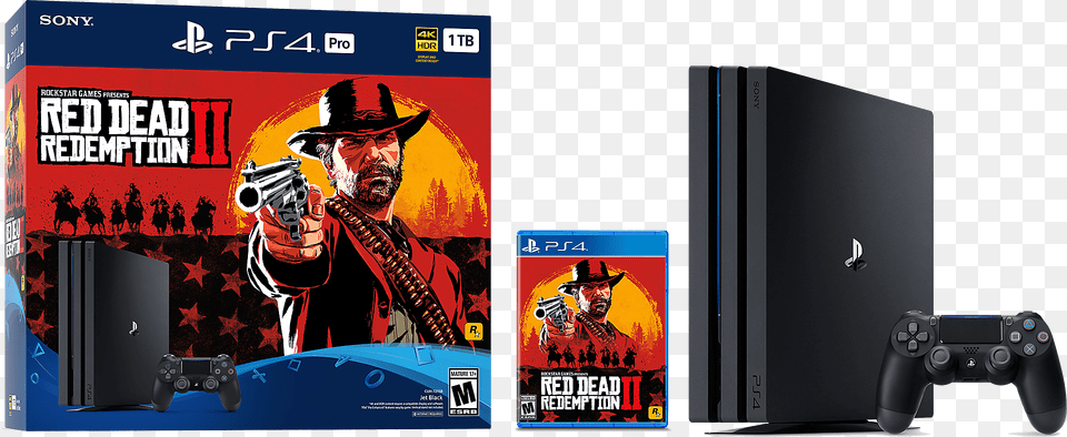 Image Playstation Ps4 Pro Red Dead Redemption, Adult, Male, Man, Person Png