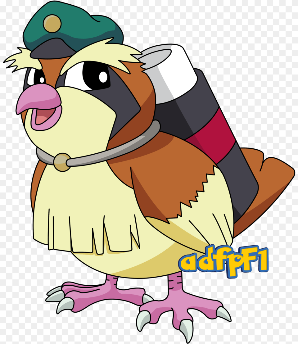 Image Pokemon Pidgey Ken, Animal, Bird, Cartoon, Vulture Free Png