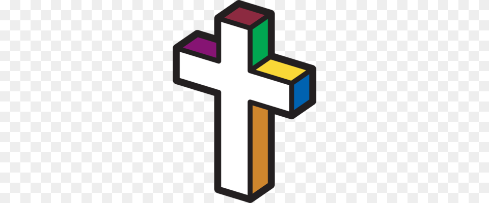 Primary Colored Cross Cross Symbol Png Image