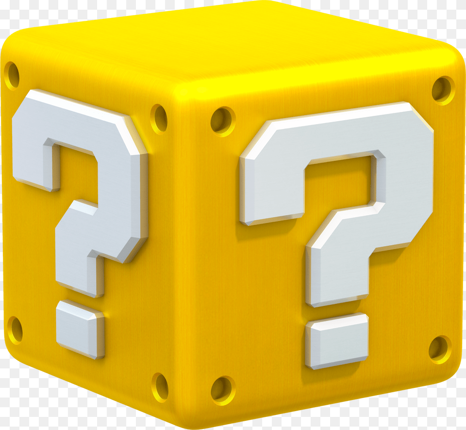 Image Question Block Artwork Super Mario Bros Mini Question Block Decor Light, Mailbox, Electrical Device, Switch, Text Png