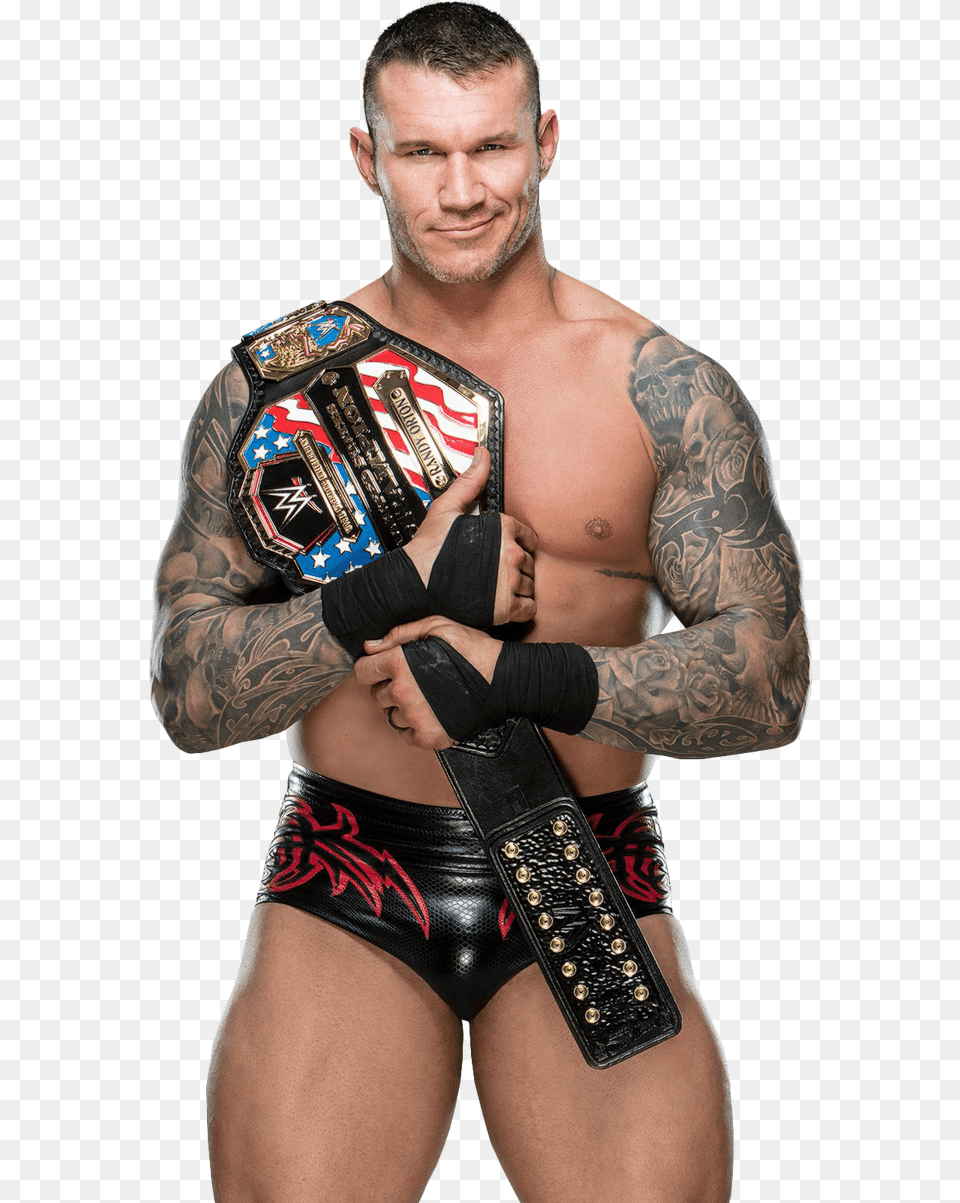 Image Randy Orton Wwe Champion 2019, Person, Skin, Tattoo, Adult Png