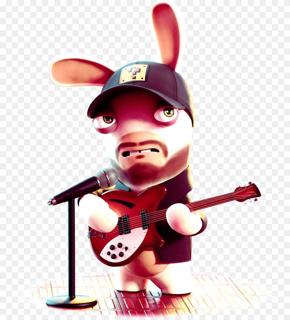 Image Raving Rabbids, Guitar, Musical Instrument, Electrical Device, Microphone Png