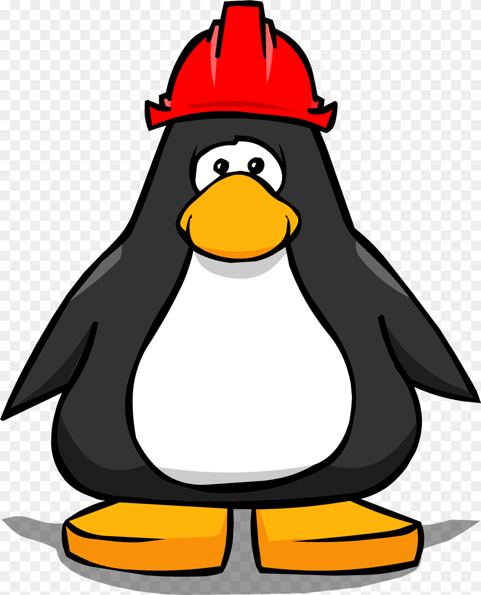 Image Red Hard Hat Ig Club Penguin Rewritten Wiki Penguin With Santa Hat, Animal, Bird, Nature, Outdoors Png