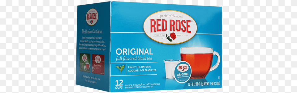 Image Red Rose Tea Red Rose Original Black Tea Single Serve, Cup, Beverage Free Transparent Png