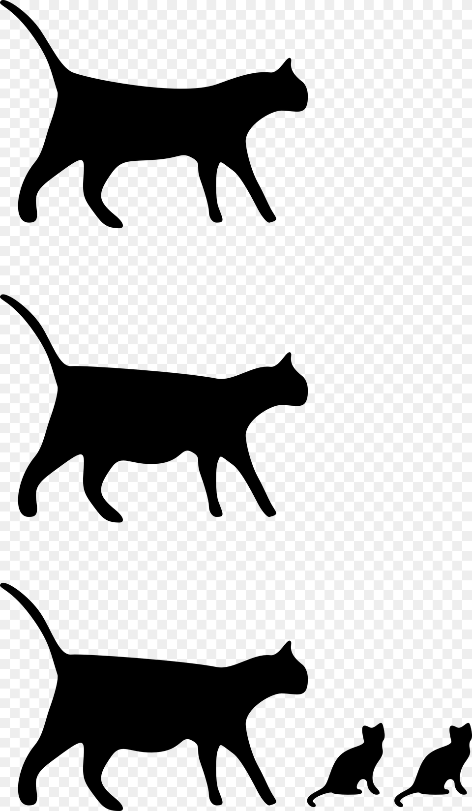 Image Result For Black White Cat Drawing Cats Cats, Silhouette, Stencil, Animal, Mammal Free Png Download