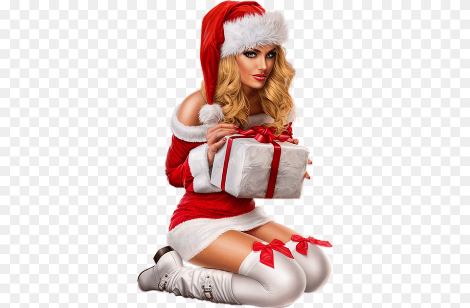 Result For Christmas Girls Illustratie 3d Cristmas Girl 3d, Adult, Person, Woman, Female Png Image